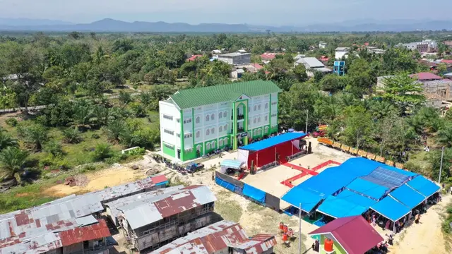 Kementerian PUPR telah menyelesaikan pembangunan rusun santri di Yayasan Pondok Pesantren Syekh Burhanuddin Kuntu, Kabupaten Kampar, Riau. (Dok PUPR)