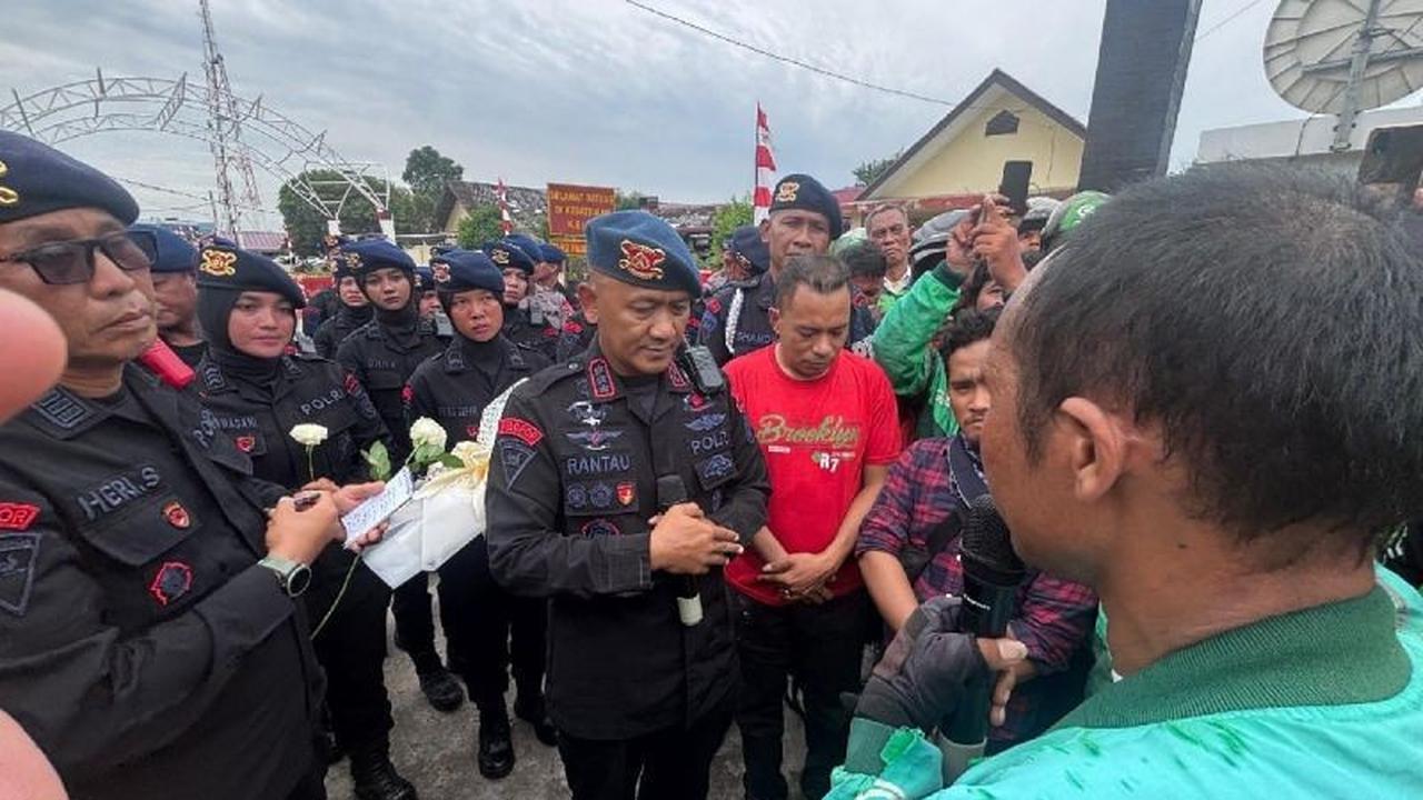 Brimob Hadir dengan Hati: Dansat Brimob Sumut Pastikan Aspirasi Ojol Diteruskan ke Polri Usai Insiden Rantis