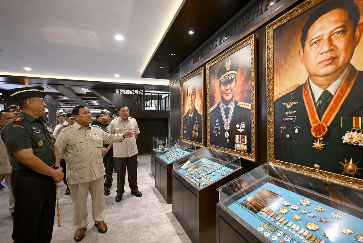 Prabowo Resmikan Museum dan Perpustakaan Seskoad