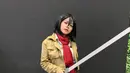 <p>Cinta Kuya juga sering hadir di sejumlah event cosplay. Seperti potretnya ini, hadir Cinta melakukan cosplay karakter Mikasa. (Instagram/cintakuya).</p>