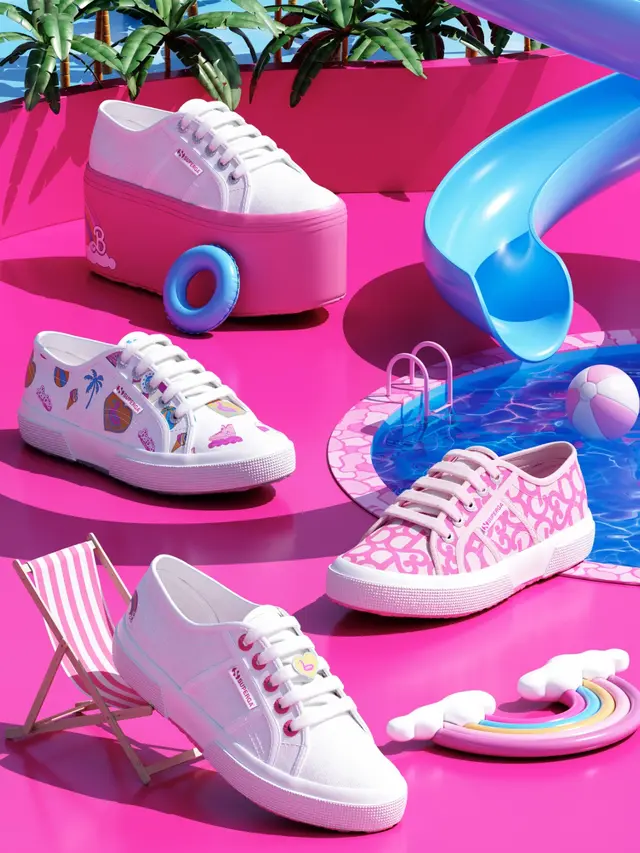 Koleksi eksklusif The Superga x Barbie Movie (Istimewa)