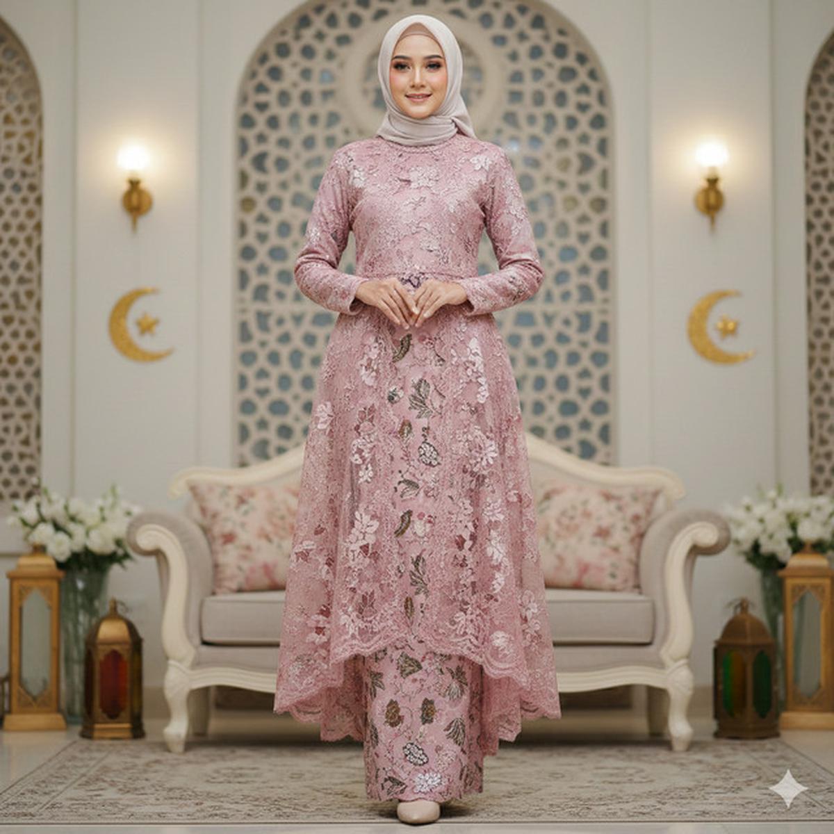 7 Warna Gamis Batik Brokat yang Diprediksi Hits untuk Ramadan 2026: Dusty Lilac hingga Sage
