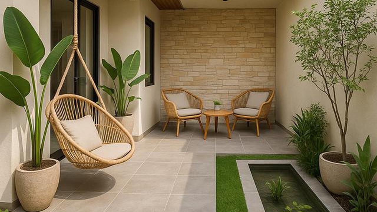 10 Model Teras Rumah Leter L Terbaru 2025, Nyaman dan Fungsional