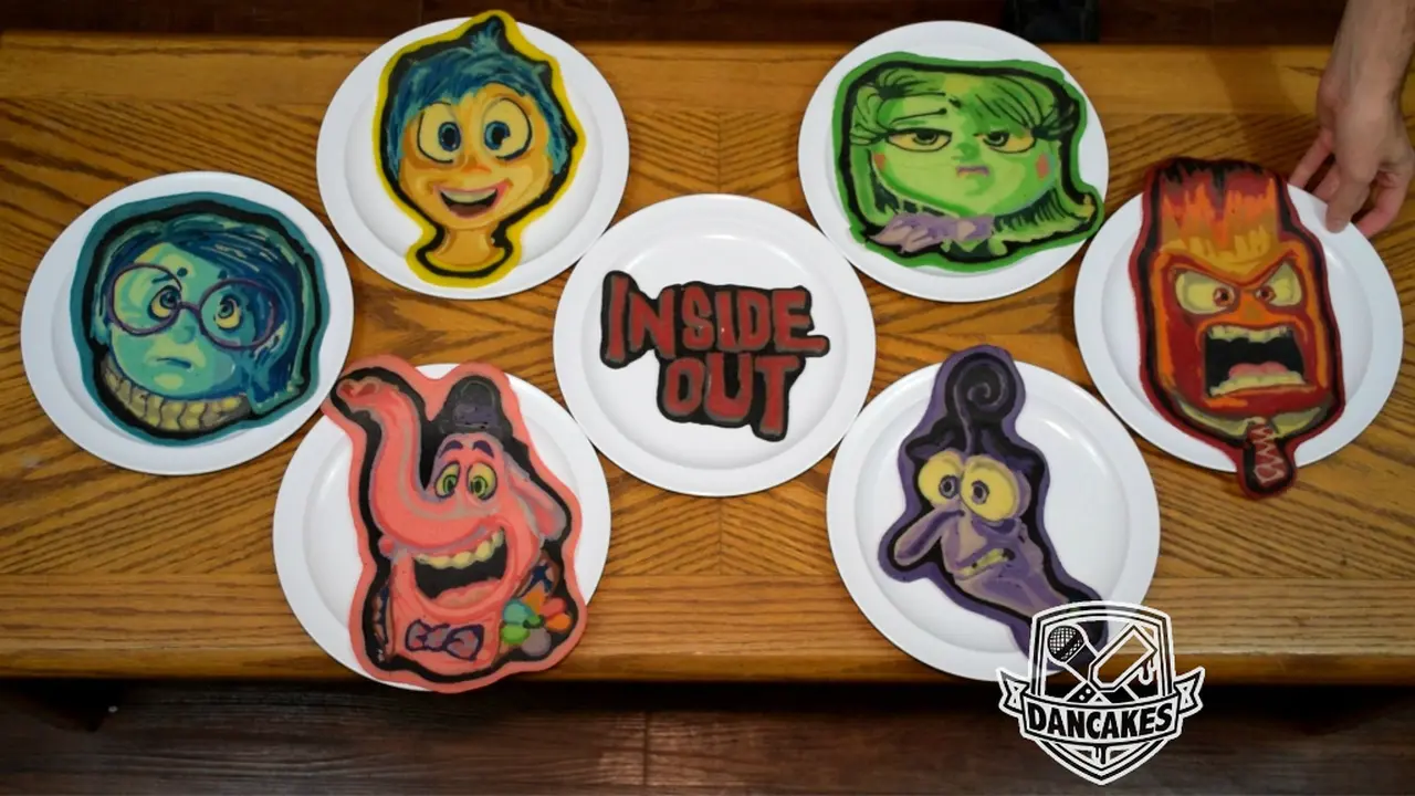 Pancake Cantik Gambar 75 Karakter Kartun Pixar