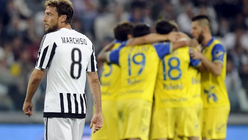 Gelandang Juventus, Claudio Marchisio saat lawan Chievo (liputan6)