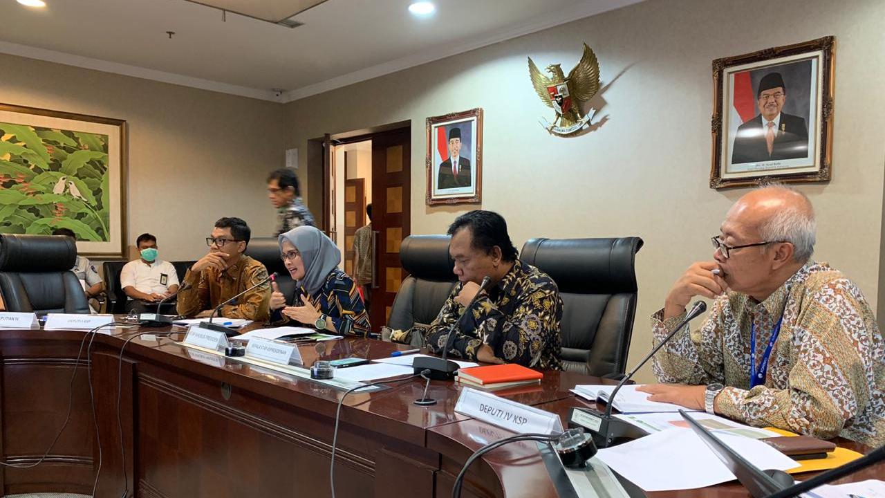 Staf Khusus Presiden Bidang Komunikasi Adita Irawati saat menghadiri peluncuran infomudik.go.id di Kantor Staf Presiden. (Istimewa)