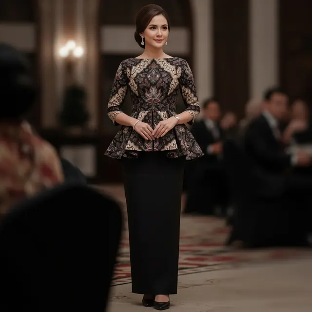 Model Atasan Batik yang Mudah Dipadukan untuk Kerja dan Acara Keluarga (Image by Gemini AI)