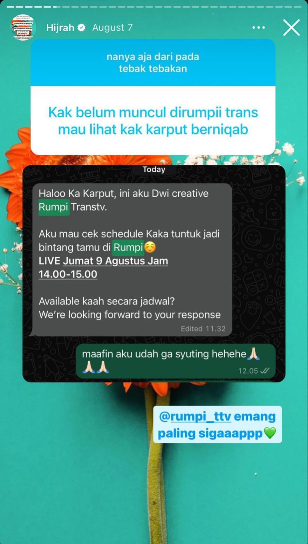 Kartika Putri Mantap Kenakan Cadar, Suami Bongkar Awal Perjalanan Spiritualnya