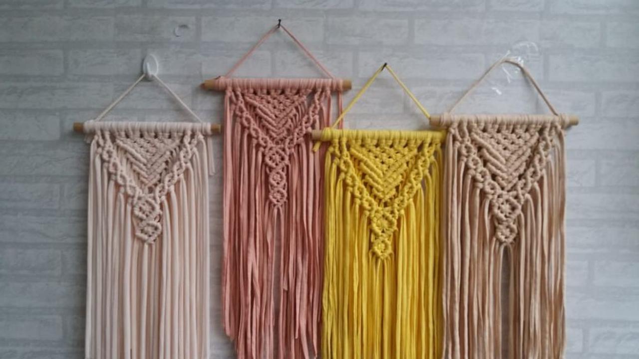 Makrame Adalah Seni Anyaman Simpul Berbahan Tali, Ini Jenis dan Cara Membuatnya
