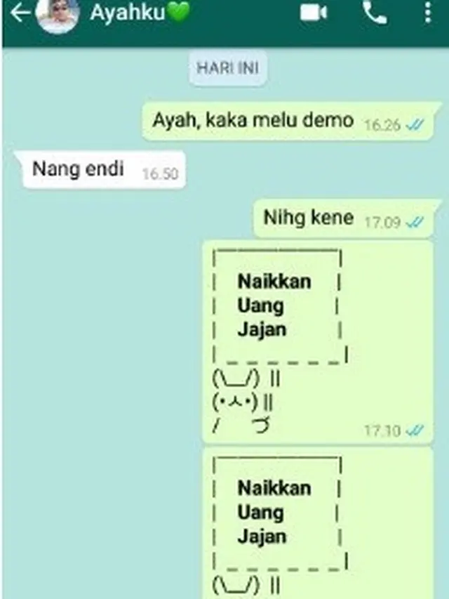 Aksi Demo Kenaikan Uang Jajan ala Netizen Ini Bikin Ketawa Geli