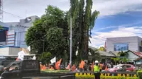 Ratusan buruh yang tergabung dalam Federasi Serikat Pekerja Nasional Indonesia (FSPNI) Provinsi Sulawesi Tengah menggelar aksi unjuk rasa di Hari Buruh Internasional. (Liputan6.com/ Dok. FSPNI Sulteng)