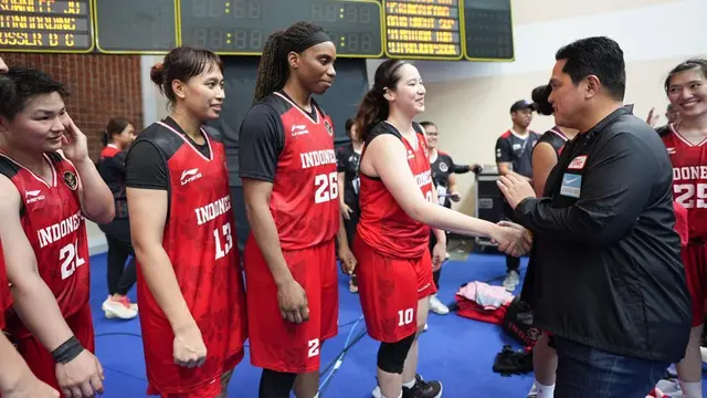 Erick Thohir Puji Timnas Basket Putri 5x5 Indonesia