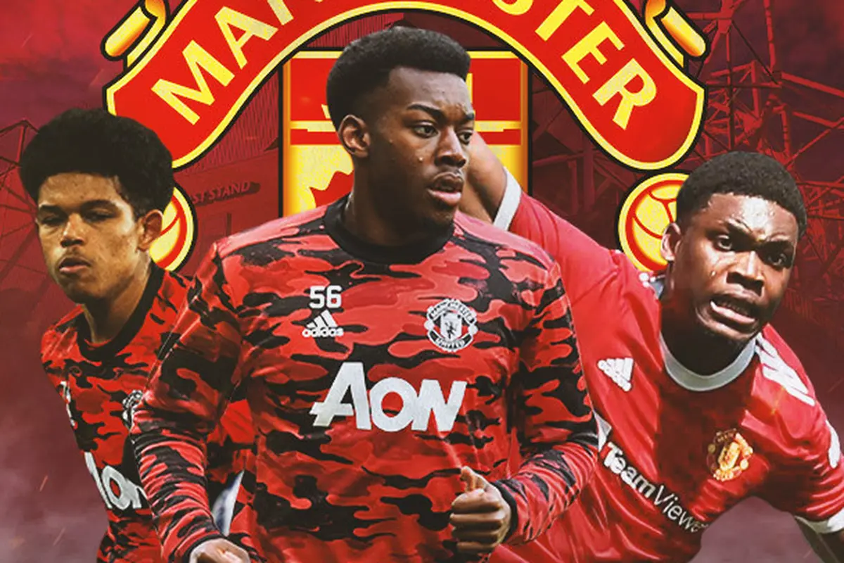 Manchester United - Shola Shoretire, Anthony Elanga, Teden Mengi