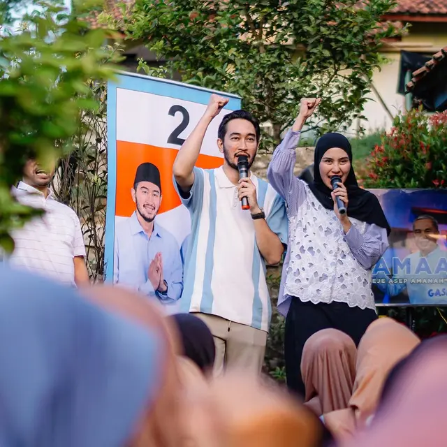 OOTD Kompak Syahnaz dan Jeje Govinda Selama Kampanye yang Terpilih Jadi Bupati Jabar di Pilkada 2024
