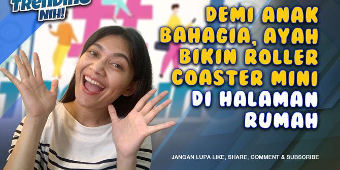 VIDEO: Trending Nih! Demi Anak Bahagia, Ayah Bikin roller Coaster Mini di Halaman Rumah