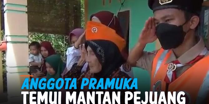 VIDEO: Peringati Hari Pahlawan, Anggota Pramuka Temui Mantan Pejuang