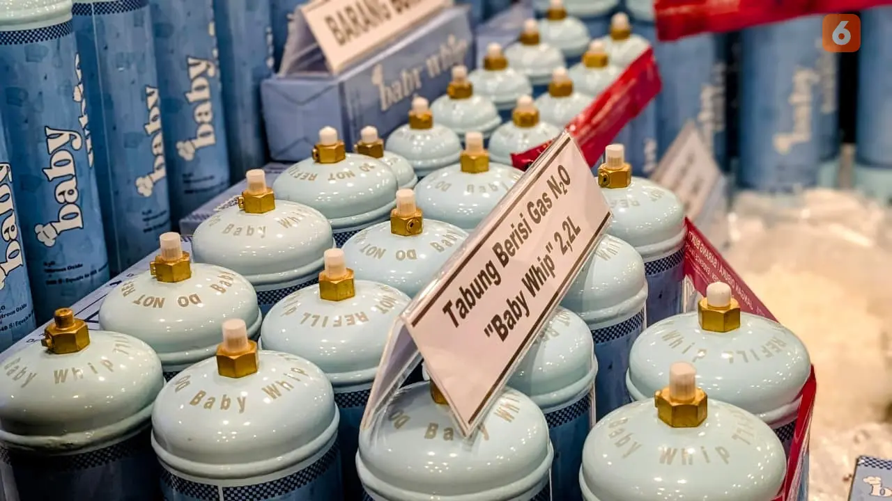 BPOM Amankan Produk Gas Tertawa Baby Whip Mengandung Dinitrogen Monoksida yang Kerap Disalahgunakan