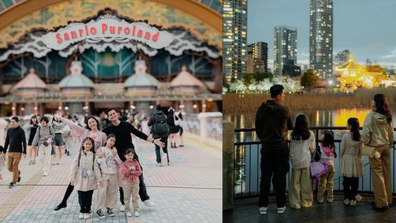 Potret Keseruan Surya Insomnia Ajak Liburan Istri dan Anak-Anak ke Jepang, Habis Lebaran Langsung Kunjungi Sanrio Puroland