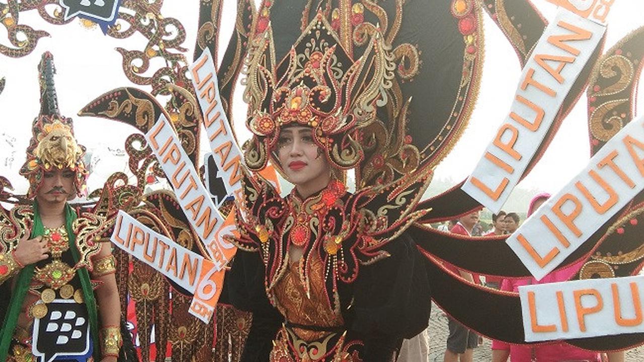 EMTEK Parade Asian Games 2018 di Kawasan Monas, Jakarta, Minggu (13/5/2018) (Dok Foto: Bawono Yadika Tulus/Liputan6.com)