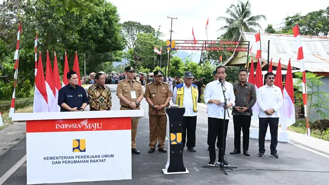 Jokowi Resmikan Jalan di Sulsel