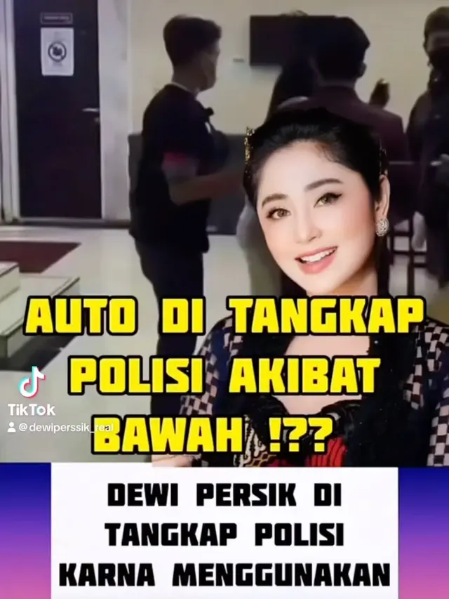 Tajuk berita hoaks Dewi Perssik ditangkap karena kasus narkoba. (Foto: Dok. Instagram @dewiperssik9)