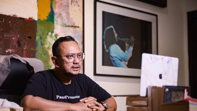 Anas Syahrul Alimi saat jumpa pers secara virtual