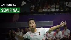 Anthony Sinisuka Ginting melaju ke semifinal Asian Games 2018 usai menaklukkan Chen Long.