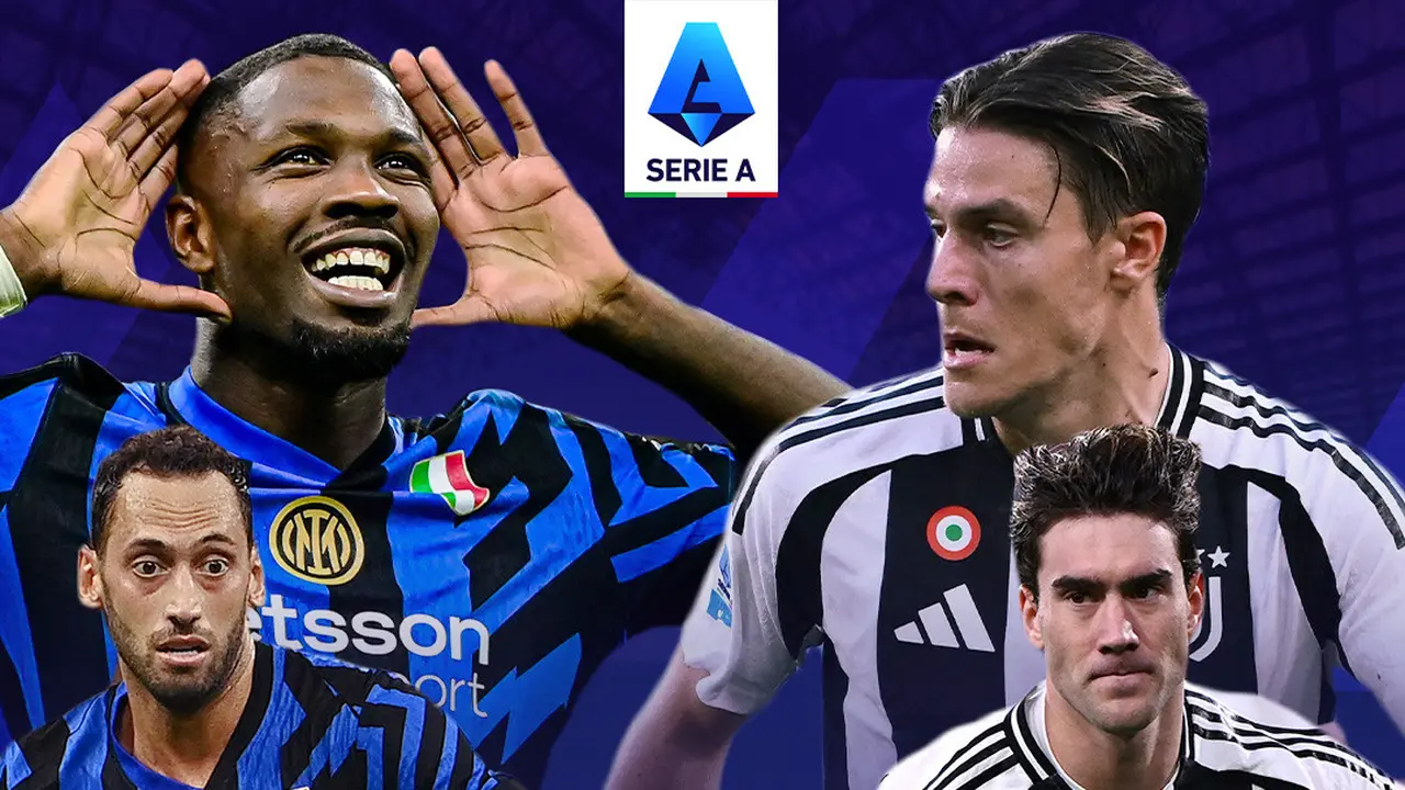 Liga Italia - Inter Milan Vs Juventus - Duel Pemain