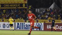 Striker Persija, Bambang Pamungkas, ketika berhadapan dengan Ceres-Negros di Stadion Panaad, Bacolod, Filipina, Rabu (3/4/2019). (Media Persija).