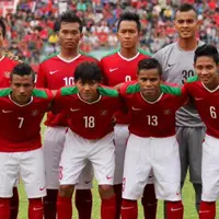 Selebrasi sujud syukur U23 menang 1-0 dari lawanya Malaysia