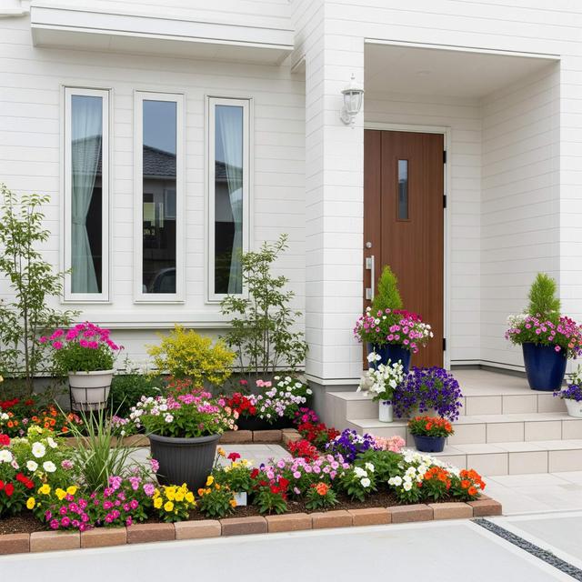 Model Rumah Sederhana Tapi Mewah dengan Taman Depan Kecil