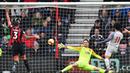 AFC Bournemouth. Mohamed salah mampu mencetak 8 gol dan 1 assist ke gawang AFC Bournemouth dari total 6 laga di semua ajang kompetisi. Dari 6 laga tersebut, Mohamed salah menyapu bersih 6 kemenangan untuk Liverpool. (AFP/Glyn Kirk)