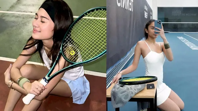 6 Gaya Sporty Stylish Azizah Salsha yang Punya Hobi Main Tenis