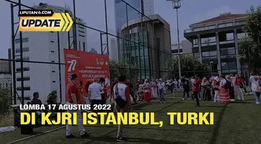 Koresponden Liputan6.com, Rani Mulyawatie melaporkan secara langsung suasana lomba 17-an yang diikuti oleh Warga Negara Indonesia di KJRI Istanbul, Turki.
