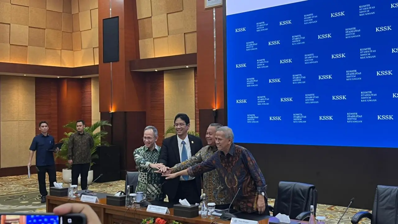 Menteri Keuangan Purbaya Yudhi Sadewa saat Konferensi Pers Hasil Rapat Berkala KSSK I Tahun 2026, Selasa (27/1/2026). (Foto: Liputan6.com/Gagas YP)