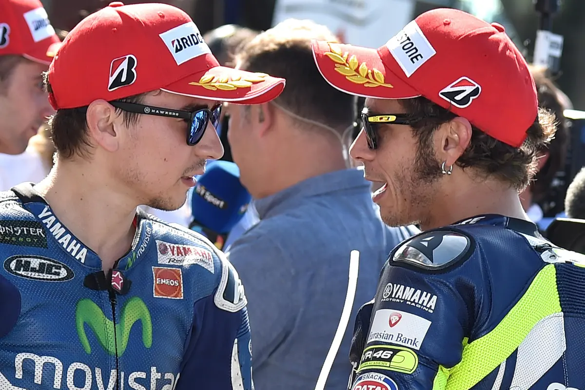 Jorge Lorenzo dan Valentino Rossi