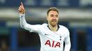 Christian Eriksen (Tottenham) - Pemain yang kini berseragam Inter Milan ini pernah mencatatkan gol tercepat di Premier League. Saat berseragam Tottenham, Eriksen mencatakan waktu 10,54 detik ketika membobol gawang Manchester United di awal 2018. (AFP/Oli Scarff)