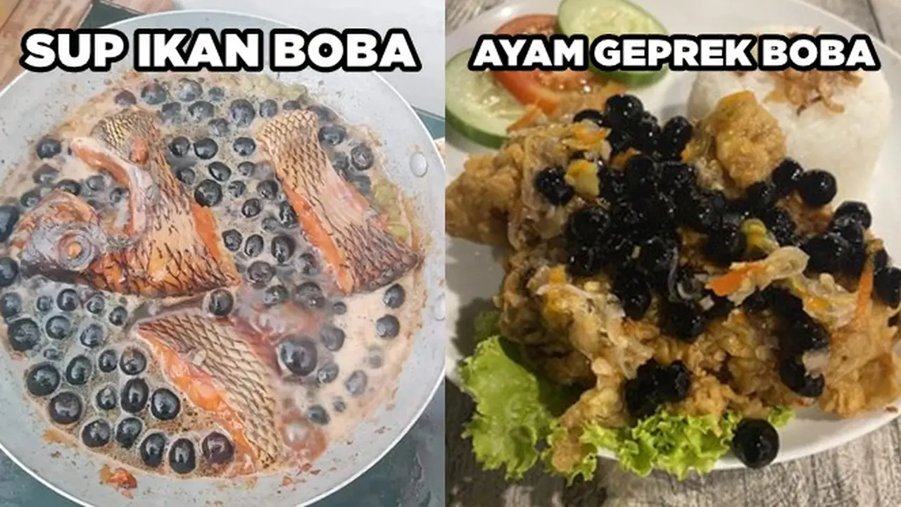 6 Kreasi Unik Makanan Campur Boba Ini Bikin Geleng Kepala