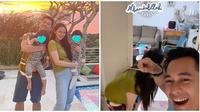 Potret Keluarga Kecil Eza Gionino dan Meiza Aulia Bareng Dua Buah Hati. (Sumber: Instagram/ezagio)