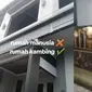 Viral Rumah Mewah Dua Lantai Kambing di Banjarnegara (Sumber: Tiktok/afdholabadi)