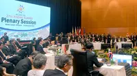 Suasana pembukaan Konferensi Tingkat Tinggi ASEAN ke-27 di Kuala Lumpur City Center (KLCC), Sabtu (21/11/2015). ( Cahyo_Setpres)