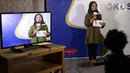 Peserta mengikuti Kompetisi News Presenter dalam rangkaian Emtek Goes To Campus (EGTC) di Universitas Muhammadyah Malang, Selasa (25/9).(Liputan6.com/JohanTallo)