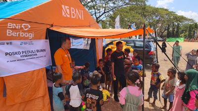 BNI Hadirkan Layanan Kesehatan dan Trauma Healing untuk Warga Terdampak Gempa NTT