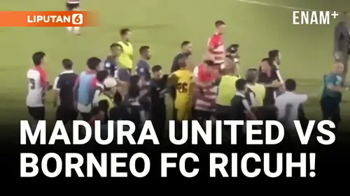 VIDEO: Ricuh! Official Madura United Kena Pukul Anggota Keamanan!