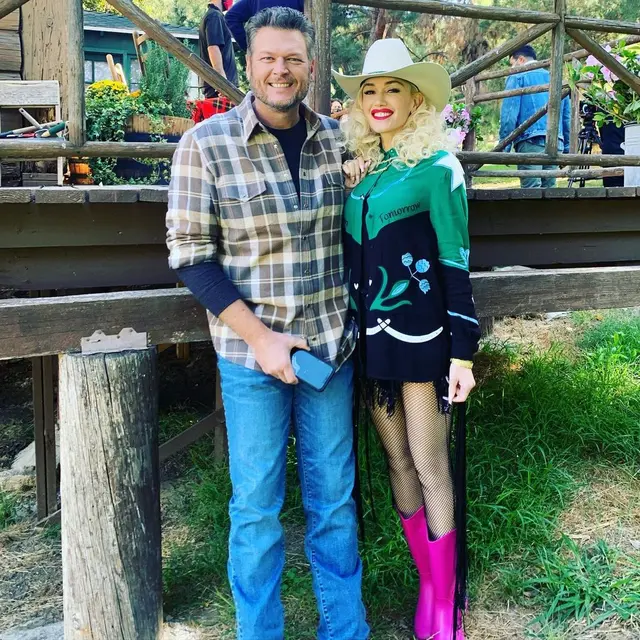 Gwen Stefani dan Blake Shelton. (Instagram/ gwenstefani)