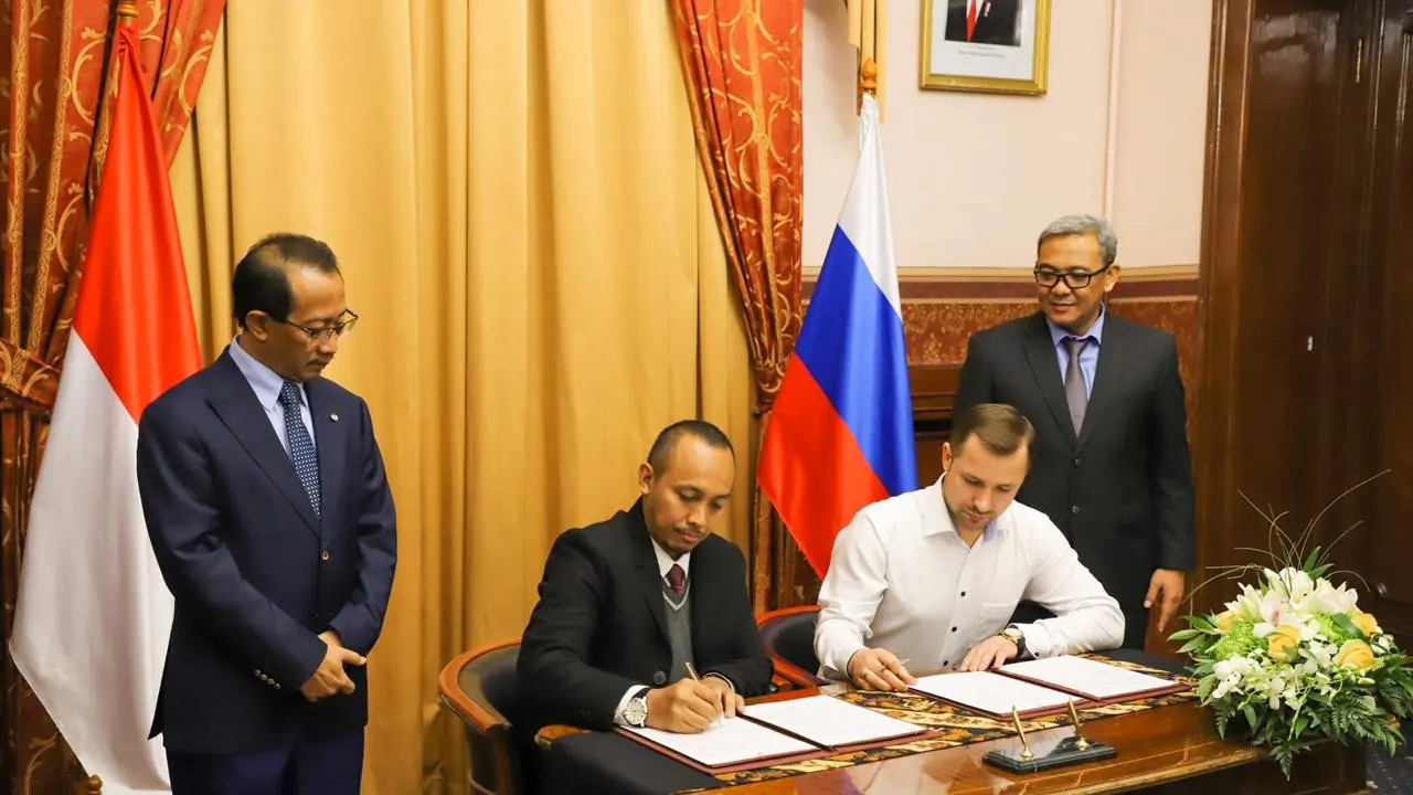 Pengusaha Kabupaten Bogor Tanda Tangani Kontrak dengan Mitranya di Rusia (sumber: Kementerian Luar Negeri RI)