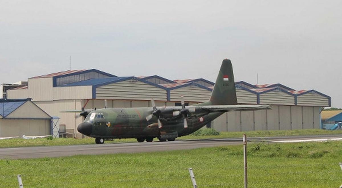 Ini Hercules A-1310 yang jatuh di Medan saat masih eksis