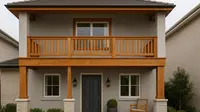 7 Inspirasi Teras Rumah 2 Lantai yang Bikin Fasad Depan Lebih Megah, Tampilan Elegan dan Berkelas