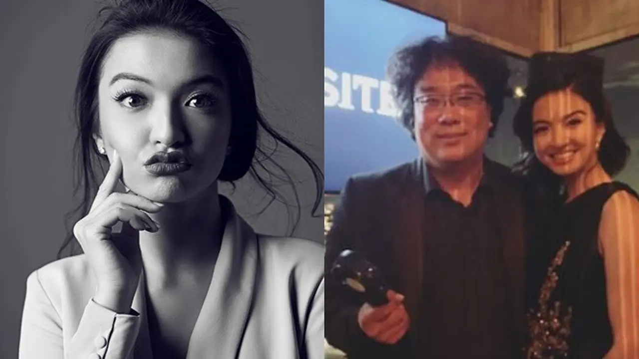 6 Momen Raline Shah Ikut Party Bareng Bintang Parasite, Pegang Piala Oscar