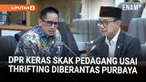 Komisi VI Dewan Perwakilan Rakyat (DPR) menggelar rapat dengar pendapat umum dengan aliansi pedagang pakaian bekas indonesia (APPBI) dan pedagang pakaian bekas dan makanan Gede Bage di Gedung DPR, Jakarta, Selasa (2/12).